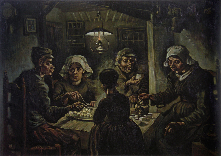 The Potato Eaters Vincent Willem Van Gogh Oil Painting